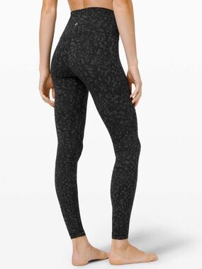 Lululemon Align Pant 28" Wild Thing Camo Deep Coal Multi size 2
